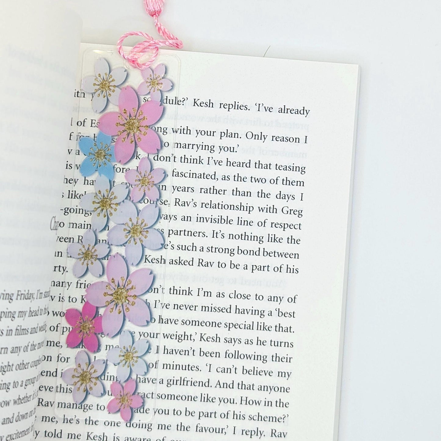 Spring Floral Acrylic Bookmark