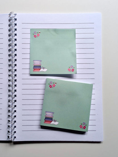 Spring Reading Sticky Notes Pad