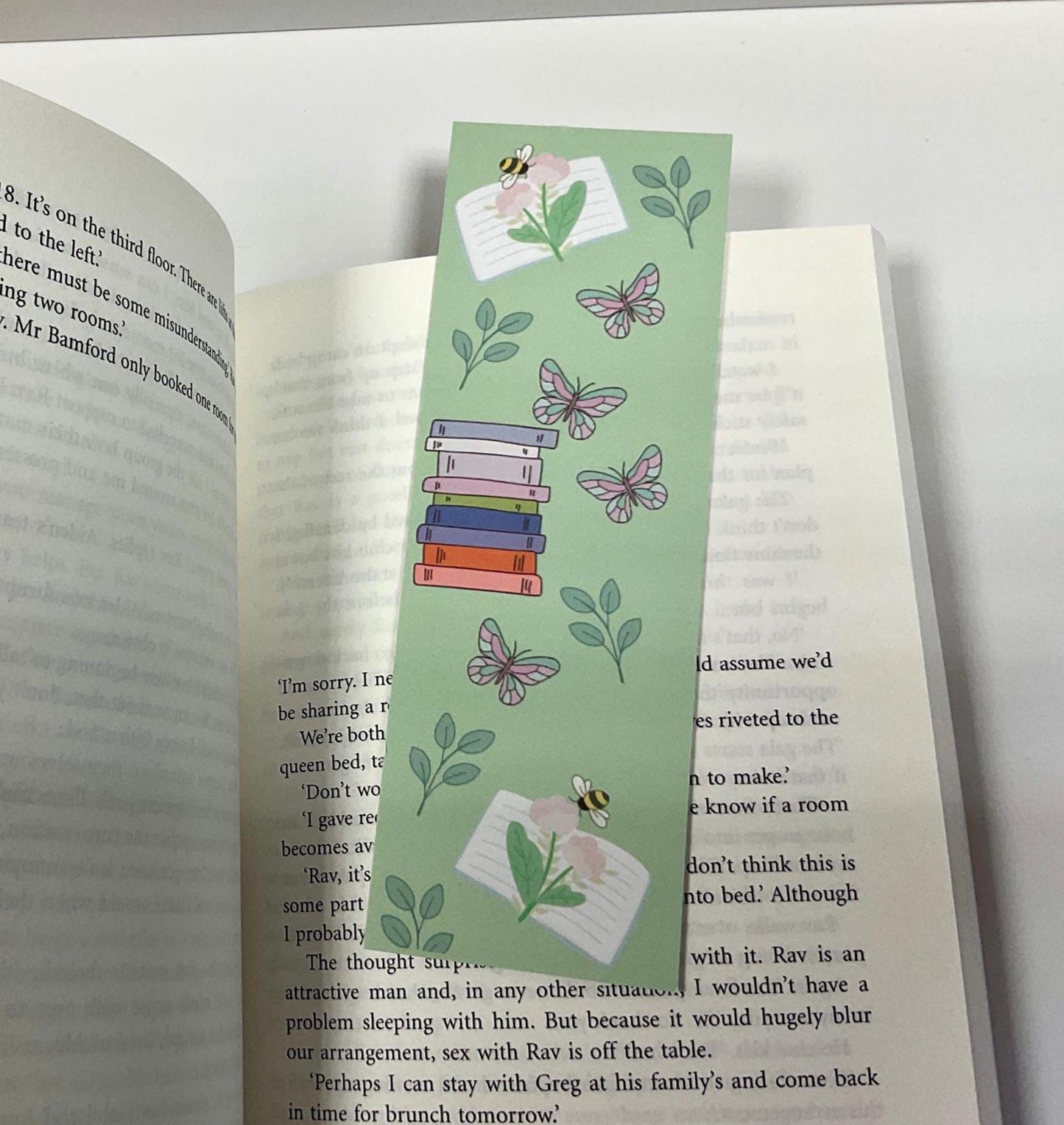 Spring Reading Bookmark, page marker