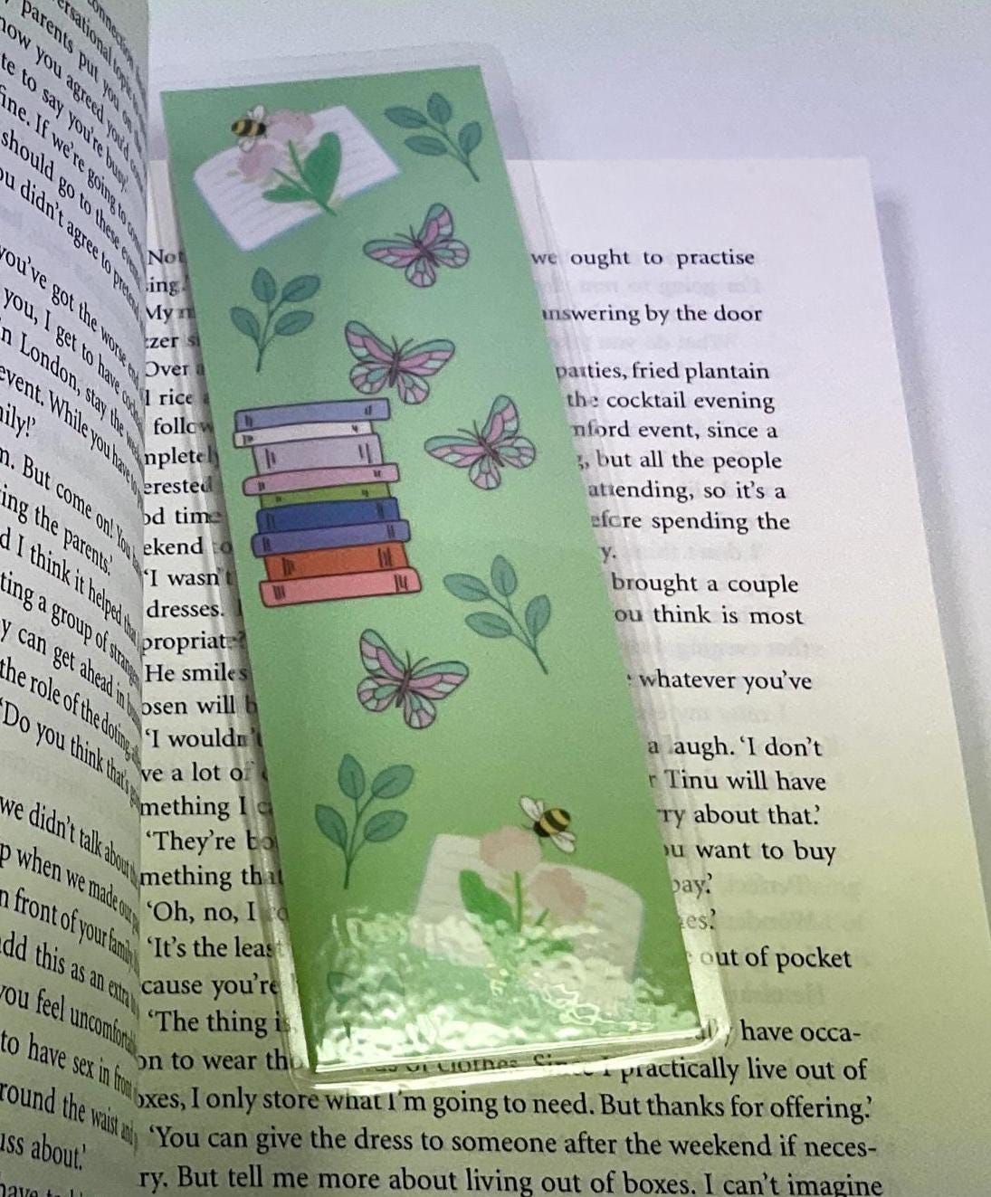 Spring Reading Bookmark, page marker