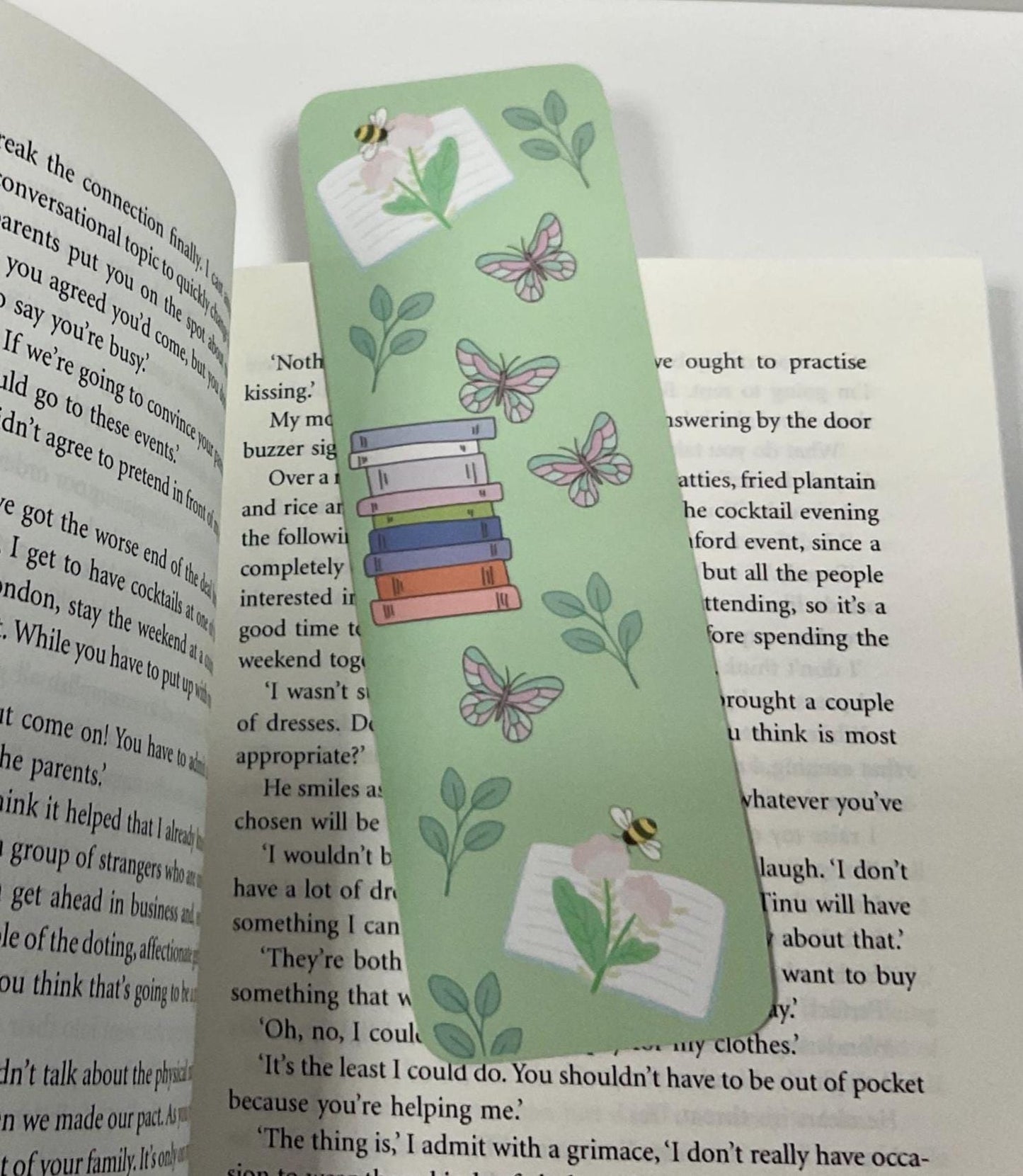 Spring Reading Bookmark, page marker