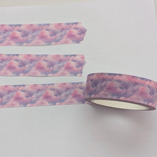 Pastel Clouds Washi Tape, Decorative Paper Tape __etsy:7824321381