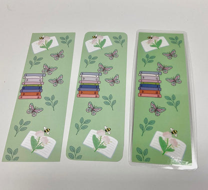 Spring Reading Bookmark, page marker __etsy:7894133596