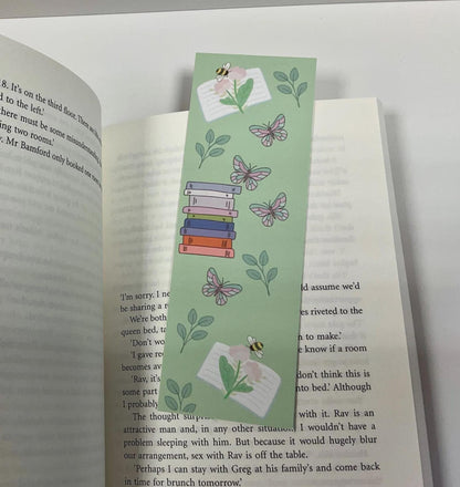 Spring Reading Bookmark, page marker __etsy:7894133608