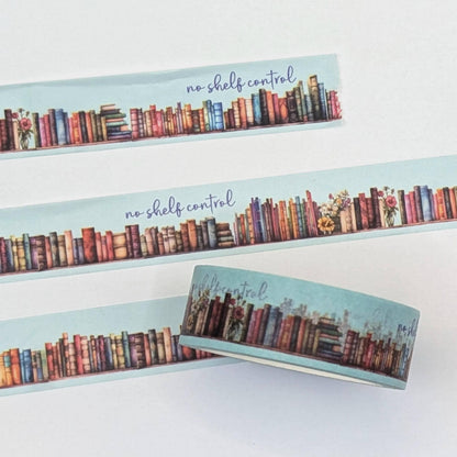 Bookshelf Washi Tape, Decorative Paper Tape, No Shelf Control __etsy:7942039167