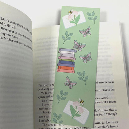 Spring Reading Bookmark, page marker __etsy:7942090623