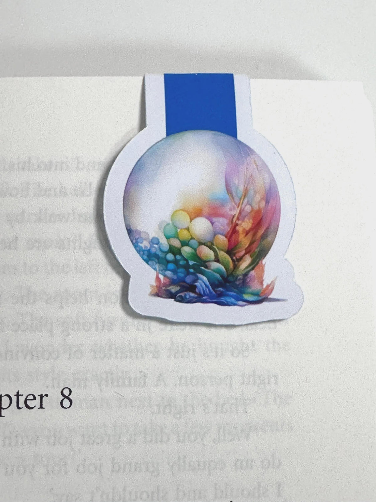 Under The Sea Bubble Bookmark, magnetic bookmark __etsy:7968432712