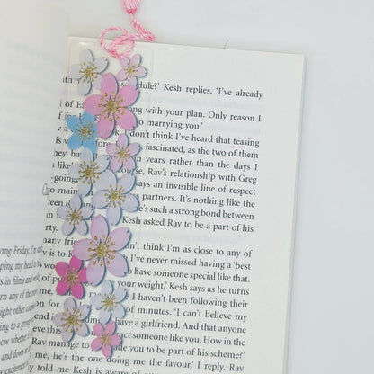 Spring Floral Acrylic Bookmark __etsy:8020050389