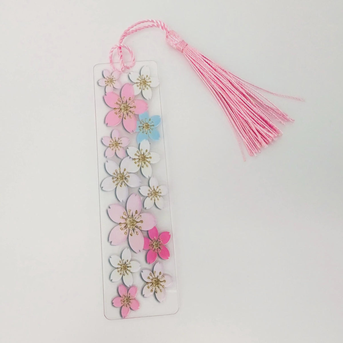 Spring Floral Acrylic Bookmark __etsy:8020050537